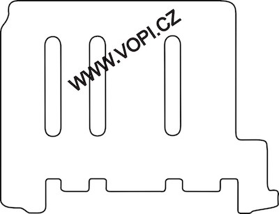 Autokoberce Nissan Primastar 9 míst zadní sada 2003 - Perfectfit (3249)